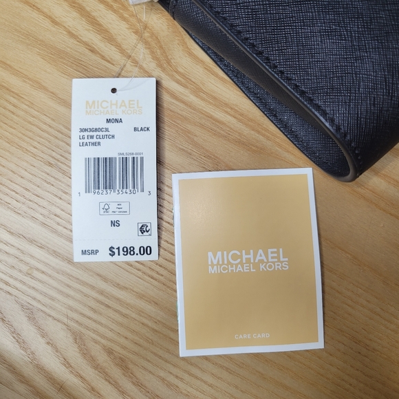 Michael Kors Black and Gold Wristlet - Picture 5 of 8